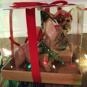 Frenchie ornaments set of 2